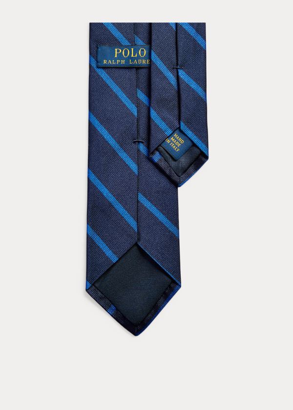 Men's Polo Ralph Lauren Striped Silk Repp Narrow Ties | 593407DZP